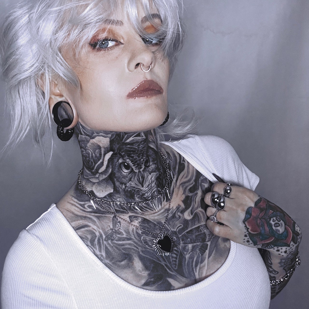 PunkPlugs Hammered Circle Ear Weights & Hangers