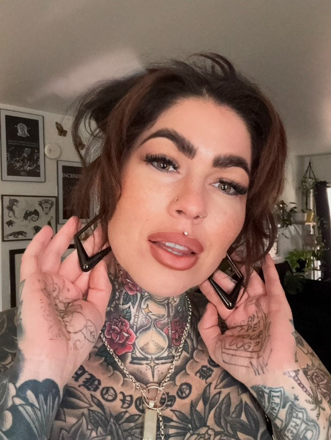 PunkPlugs Rhombic Stainless Ear Hangers
