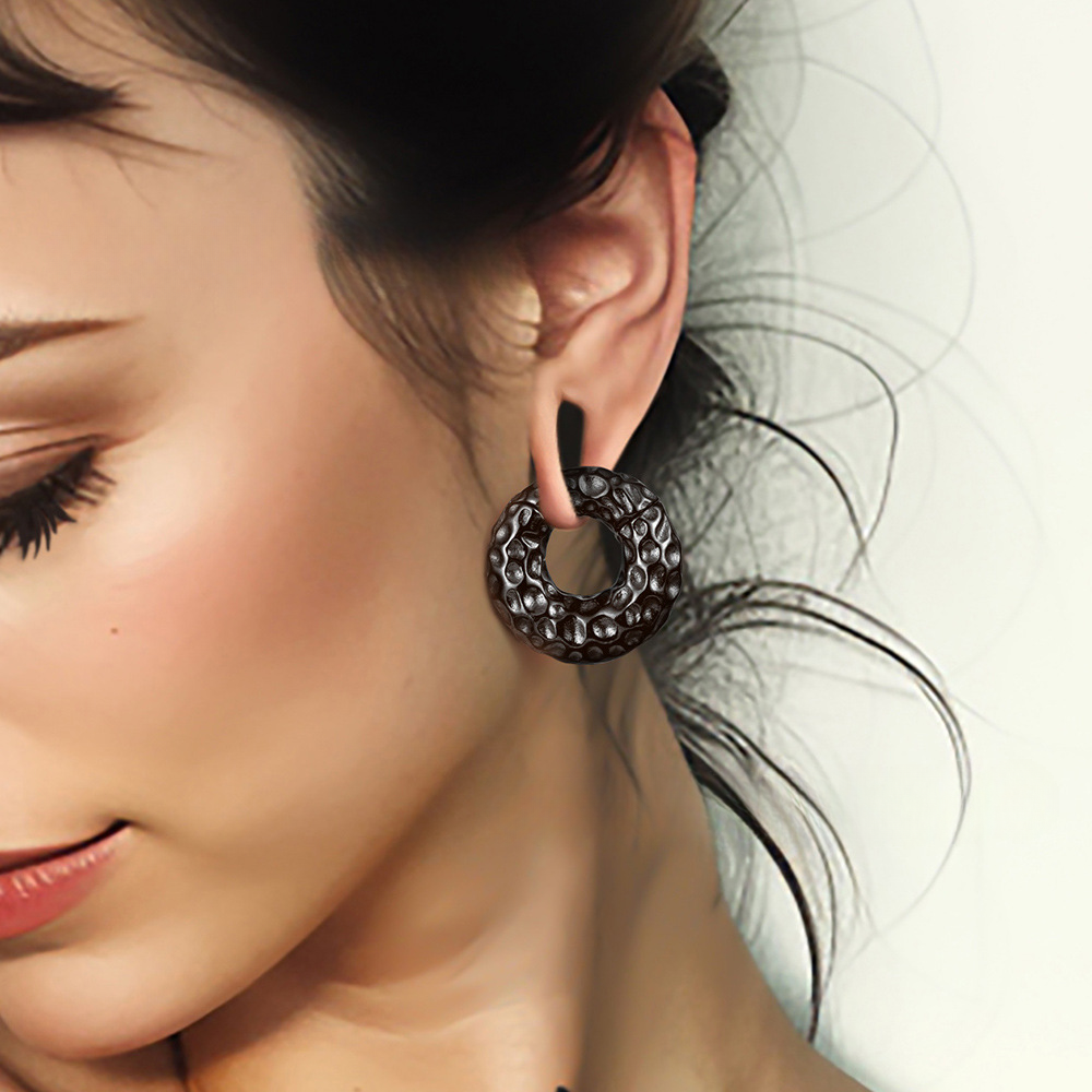 PunkPlugs Hammered Circle Ear Weights & Hangers