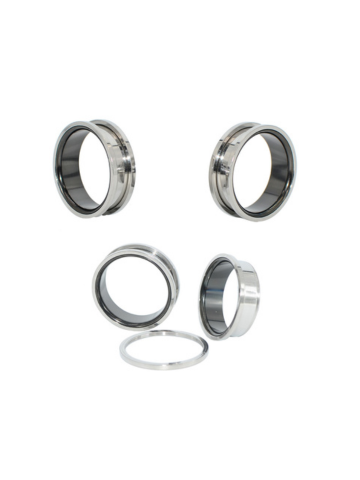 PunkPlugs Dual-Color Flate-Flared Ear Tunnels