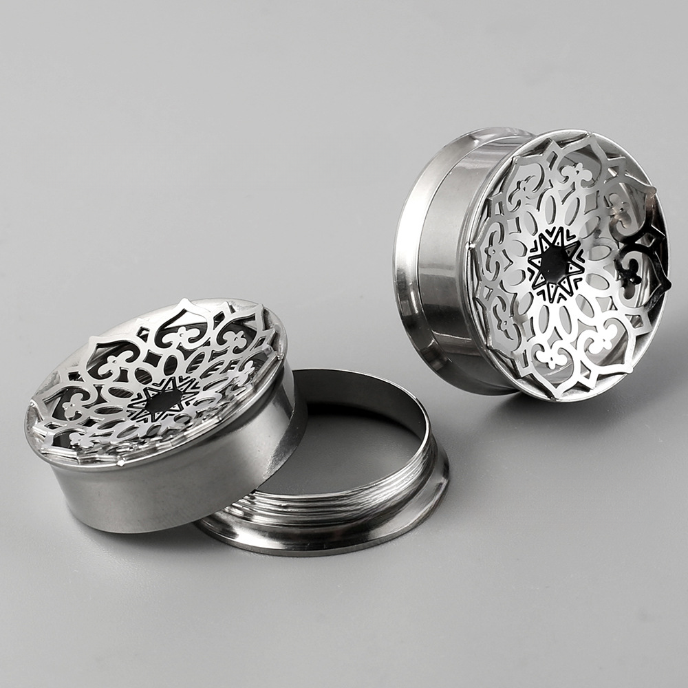 PunkPlugs Bouquet Hollow Mandala Ear Tunnels