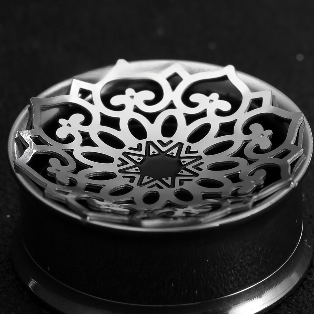 PunkPlugs Bouquet Hollow Mandala Ear Tunnels