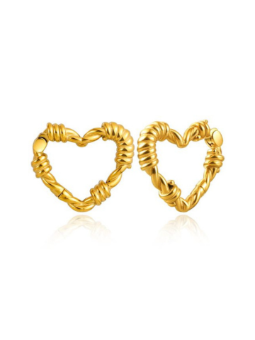 PunkPlugs Heart-Shape Knots Ear Hangers