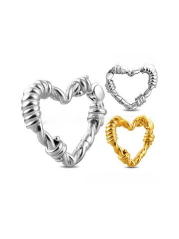 PunkPlugs Heart-Shape Knots Ear Hangers
