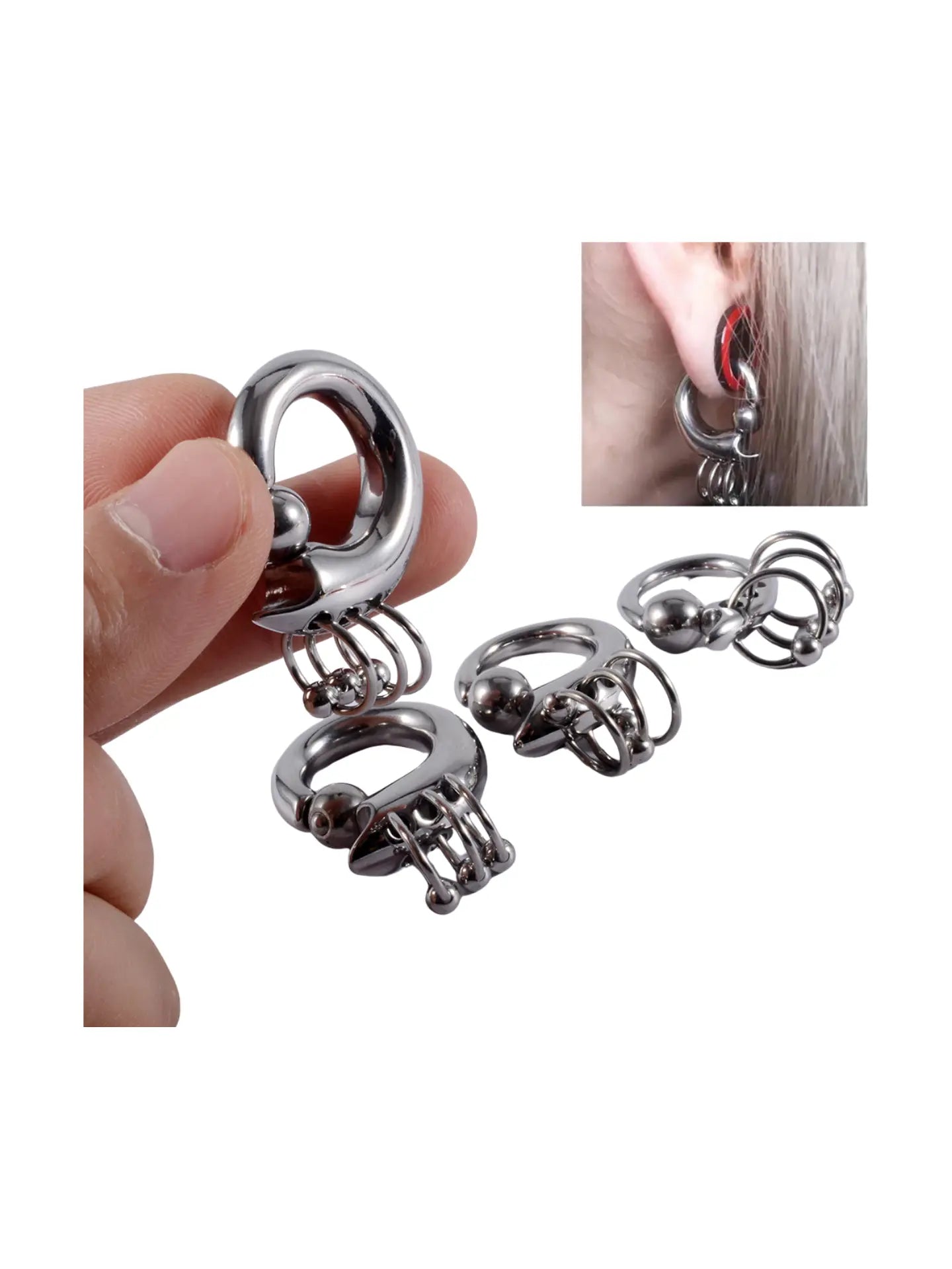 PunkPlugs Triple Stacked Ear Hangers