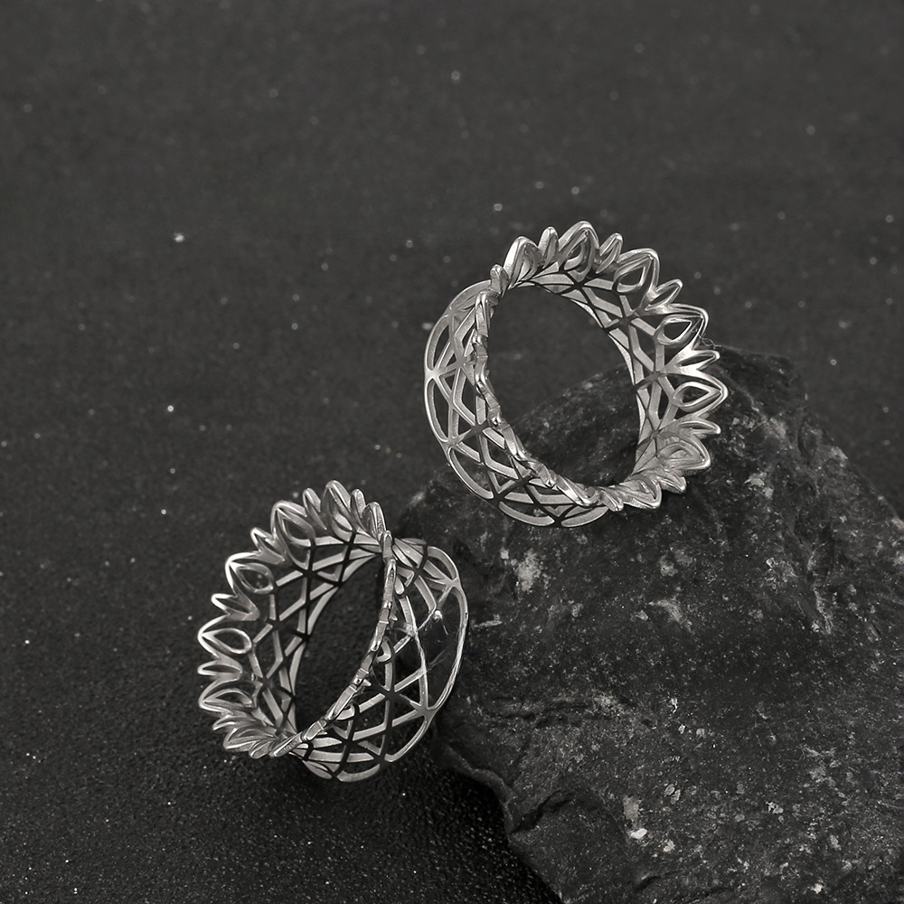 PunkPlugs Floral Hollow Ear Tunnels