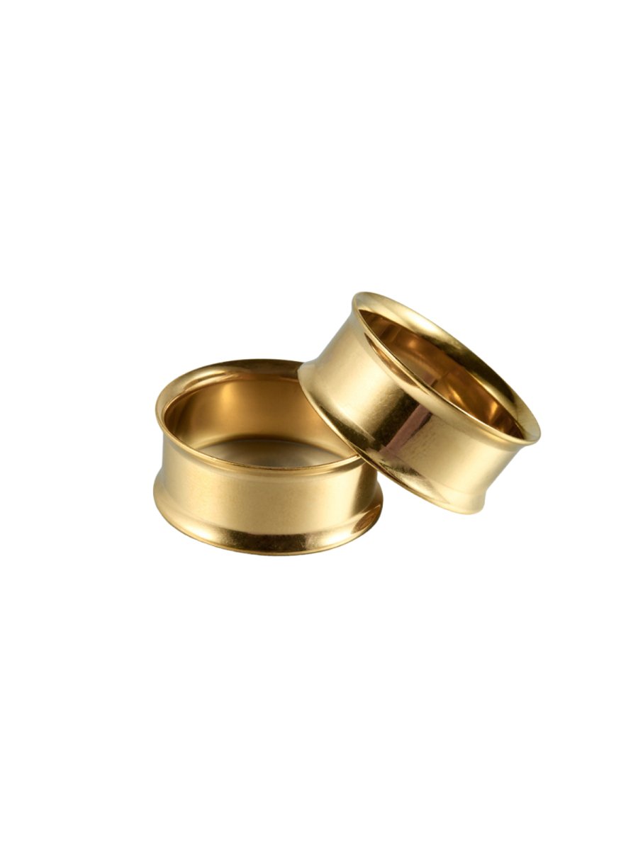 PunkPlugs Double-Flared Titanium Ear Tunnels