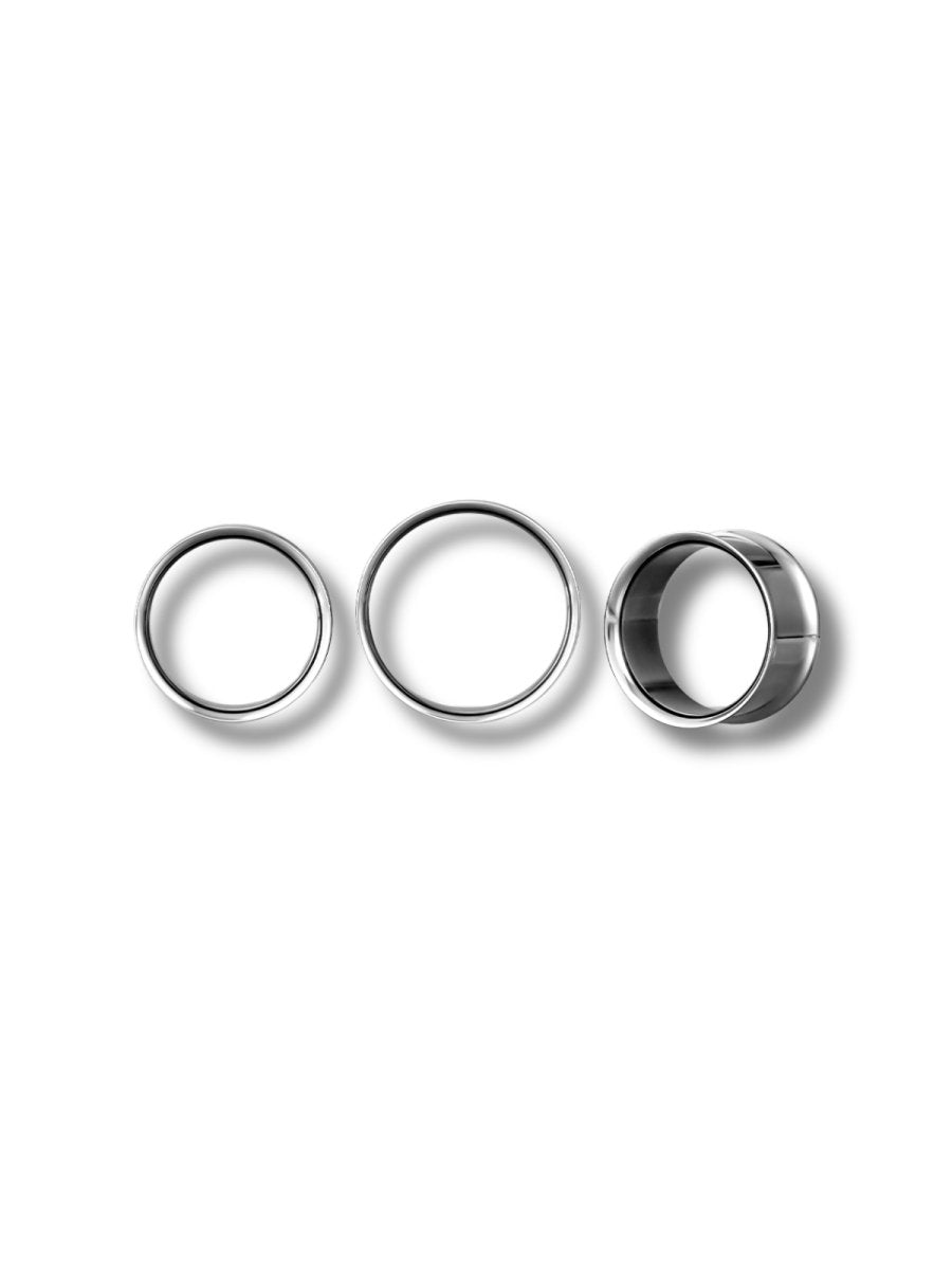 PunkPlugs Double-Flared Titanium Ear Tunnels