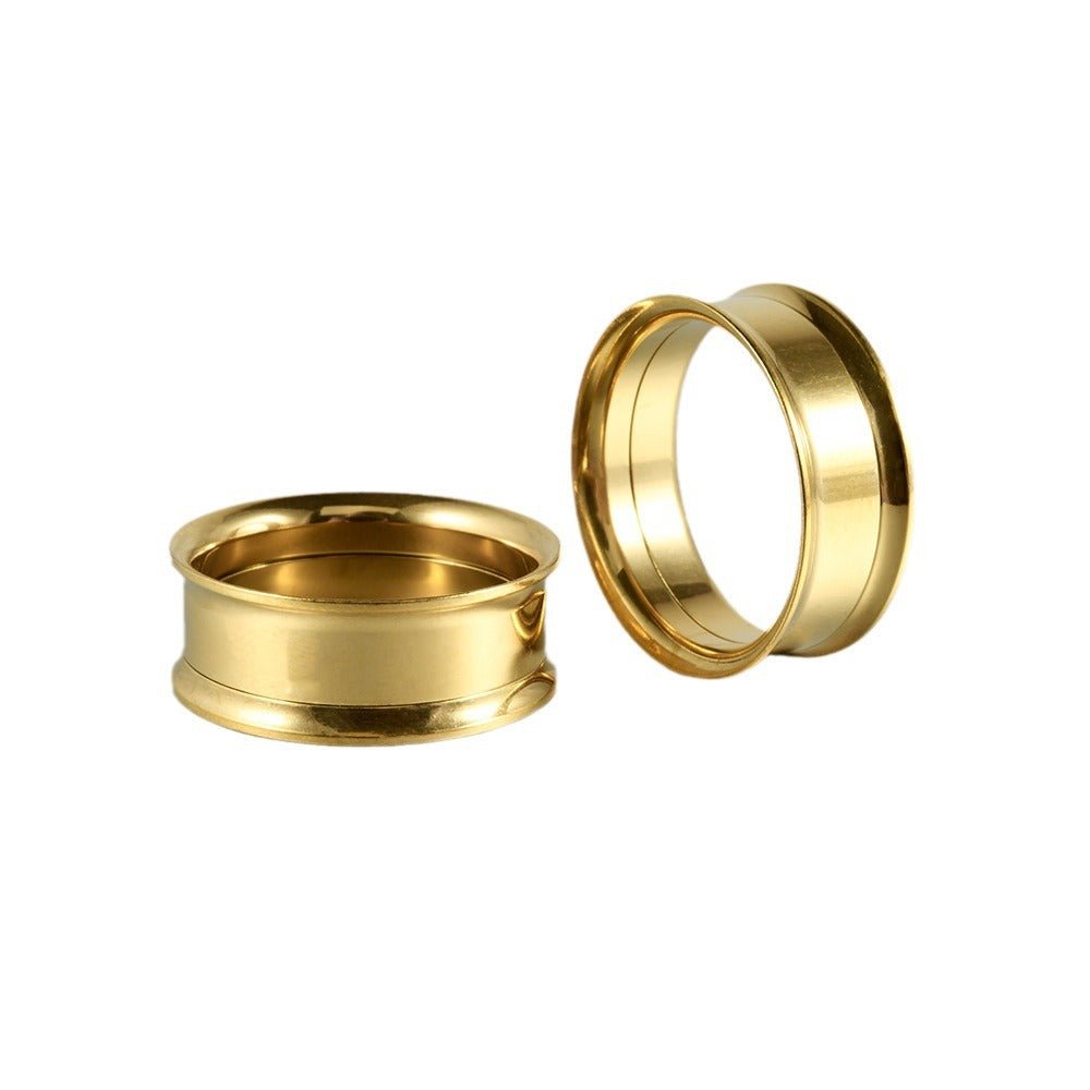 Double-Flared Titanium Threaded Ear Tunnels