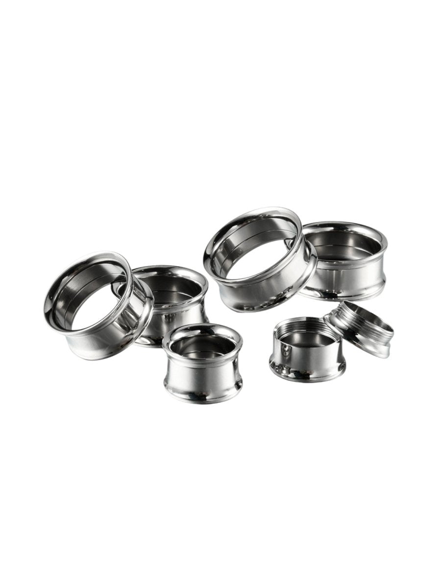 Double-Flared Titanium Threaded Ear Tunnels