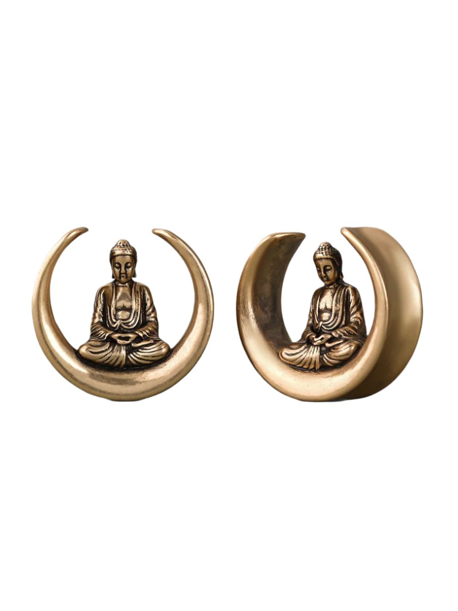 PunkPlugs Buddha Design Copper Ear Tunnels