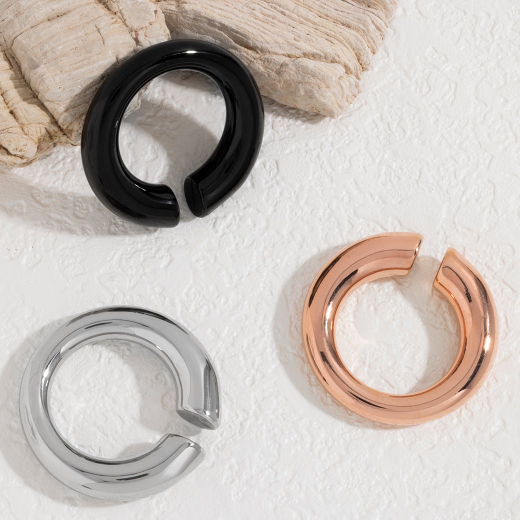 PunkPlugs Circle Stainless Ear Hangers (Weights)