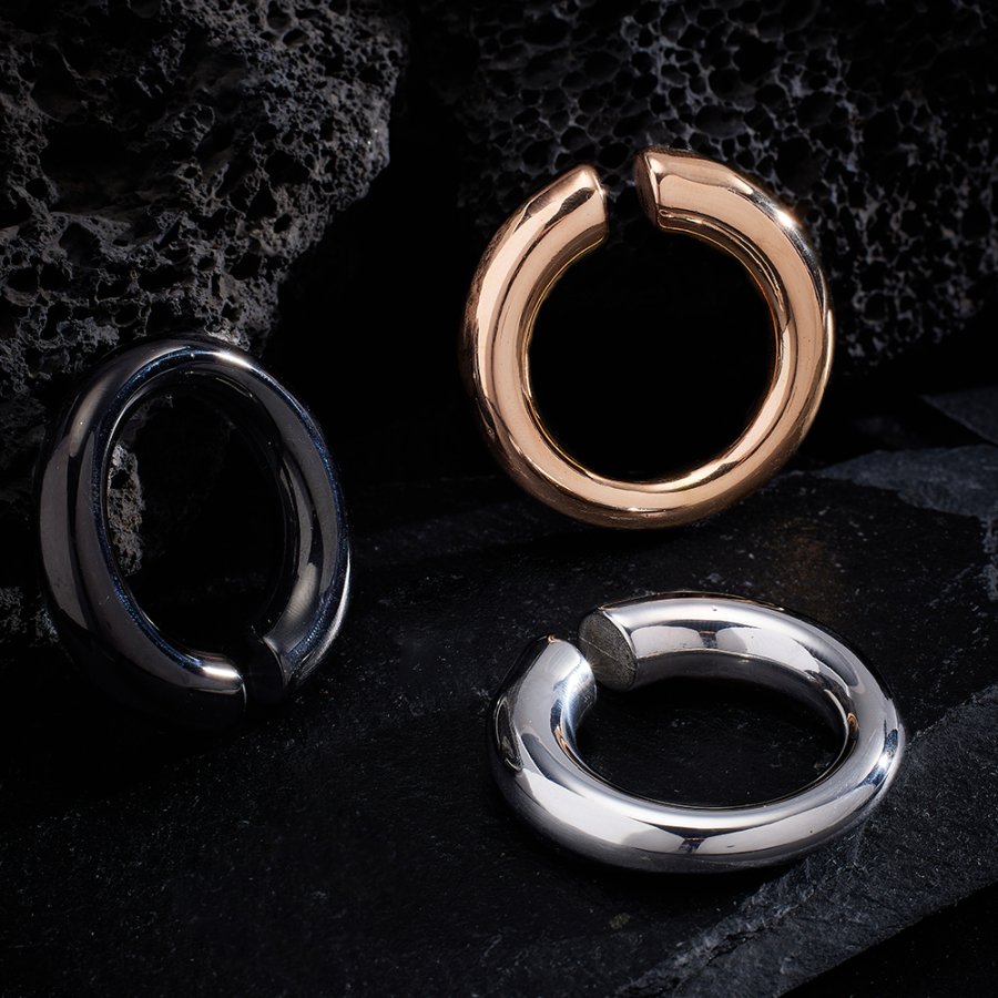 PunkPlugs Circle Stainless Ear Hangers (Weights)