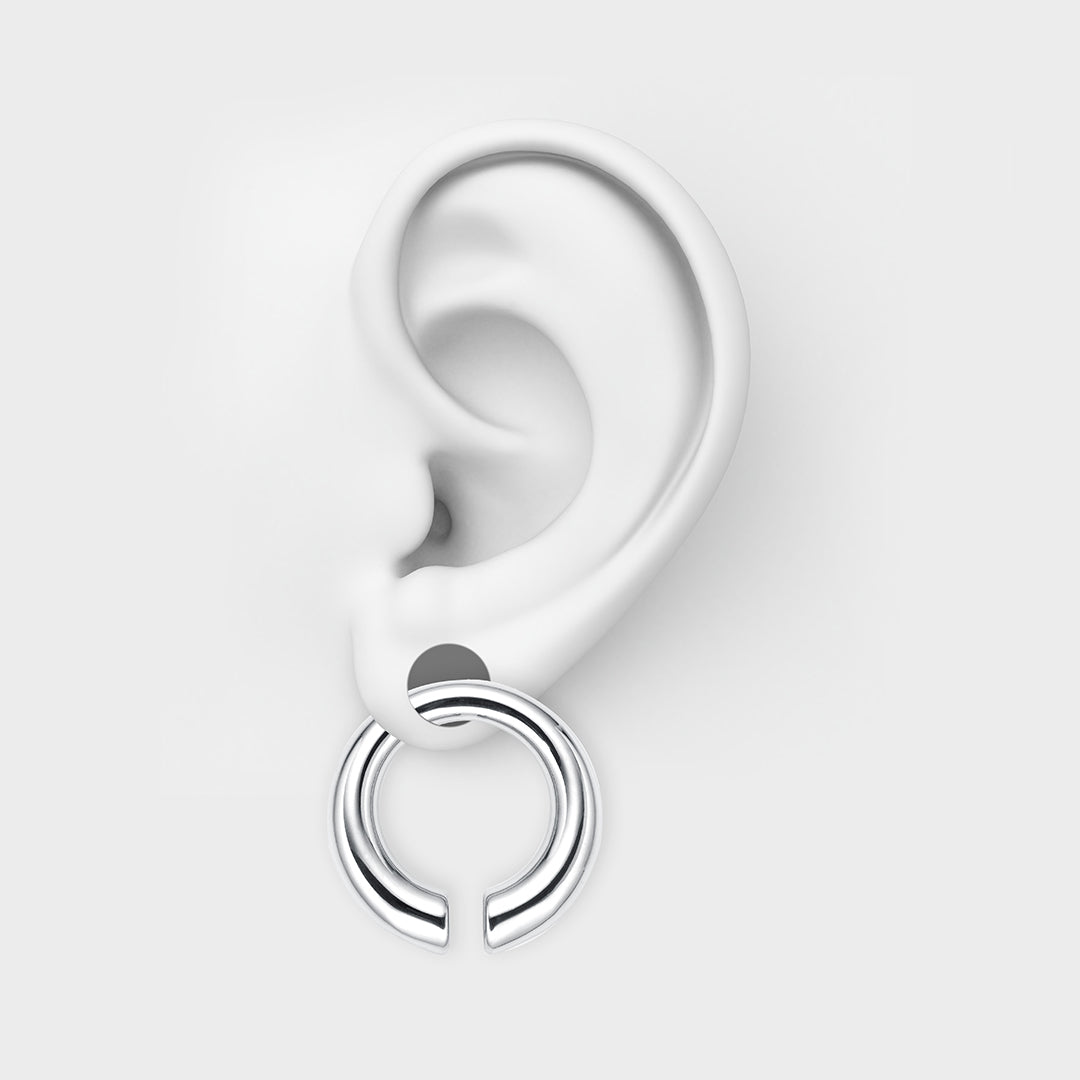 PunkPlugs Circle Stainless Ear Hangers (Weights)
