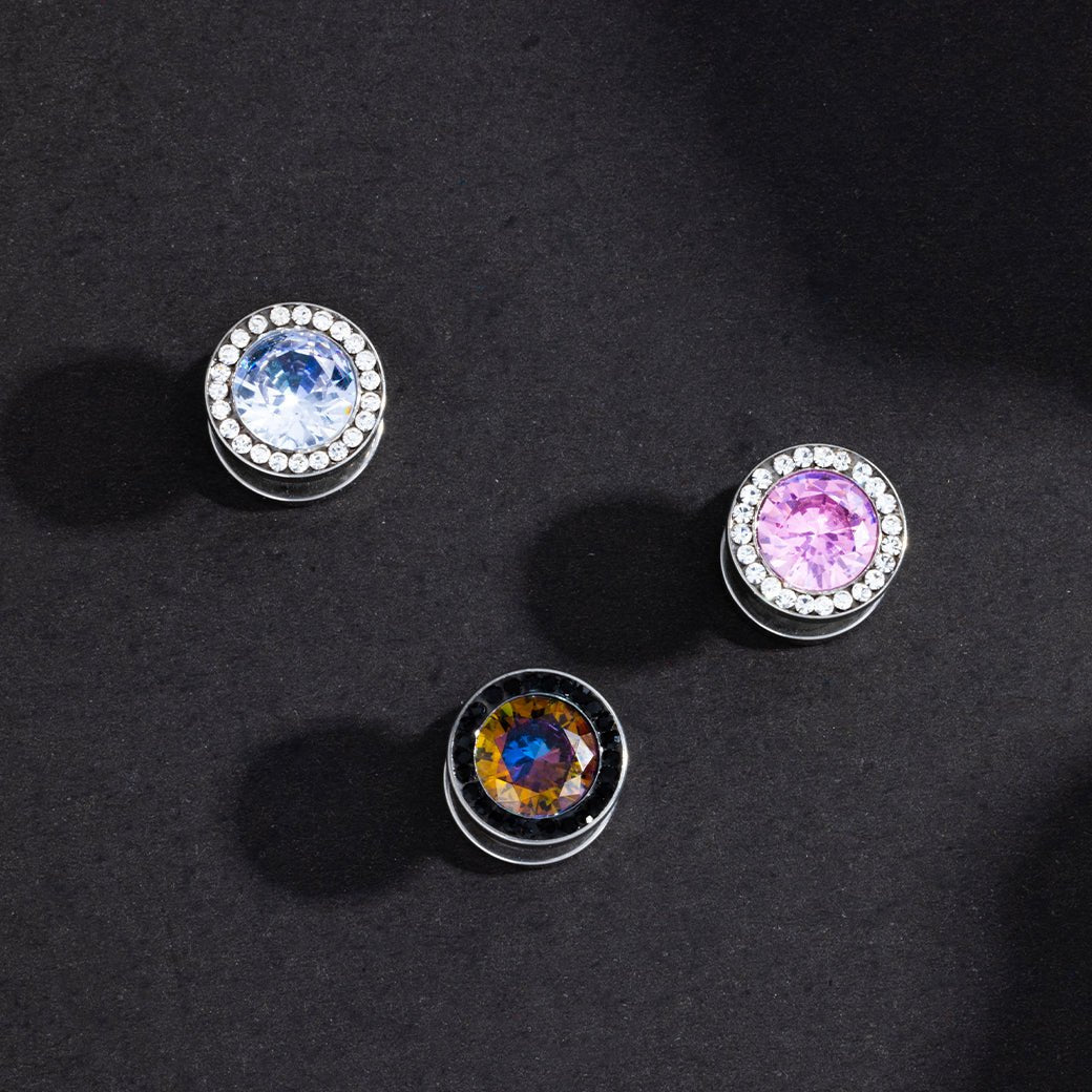 PunkPlugs Dazzling Convex Threaded Ear Plugs