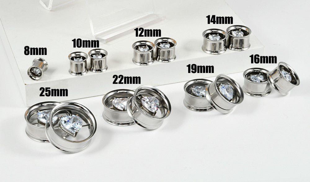 Punkplugs Diamond Ear Gauges Tunnels