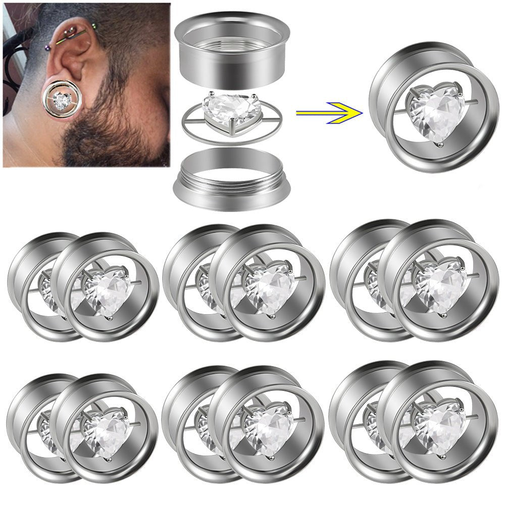 Punkplugs Diamond Ear Gauges Tunnels