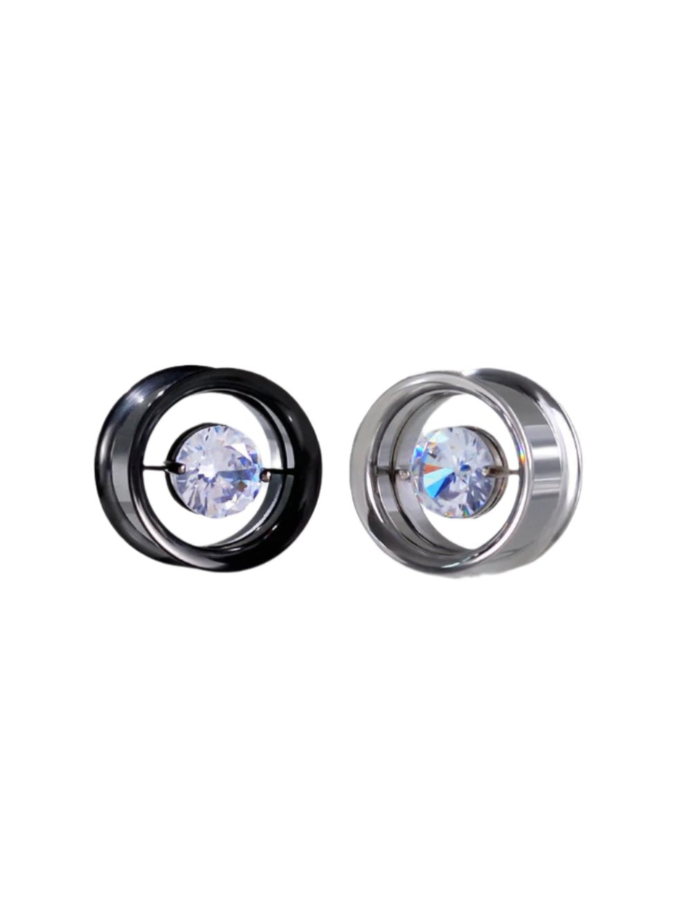 PunkPlugs Diamond Embedded Ear Tunnels