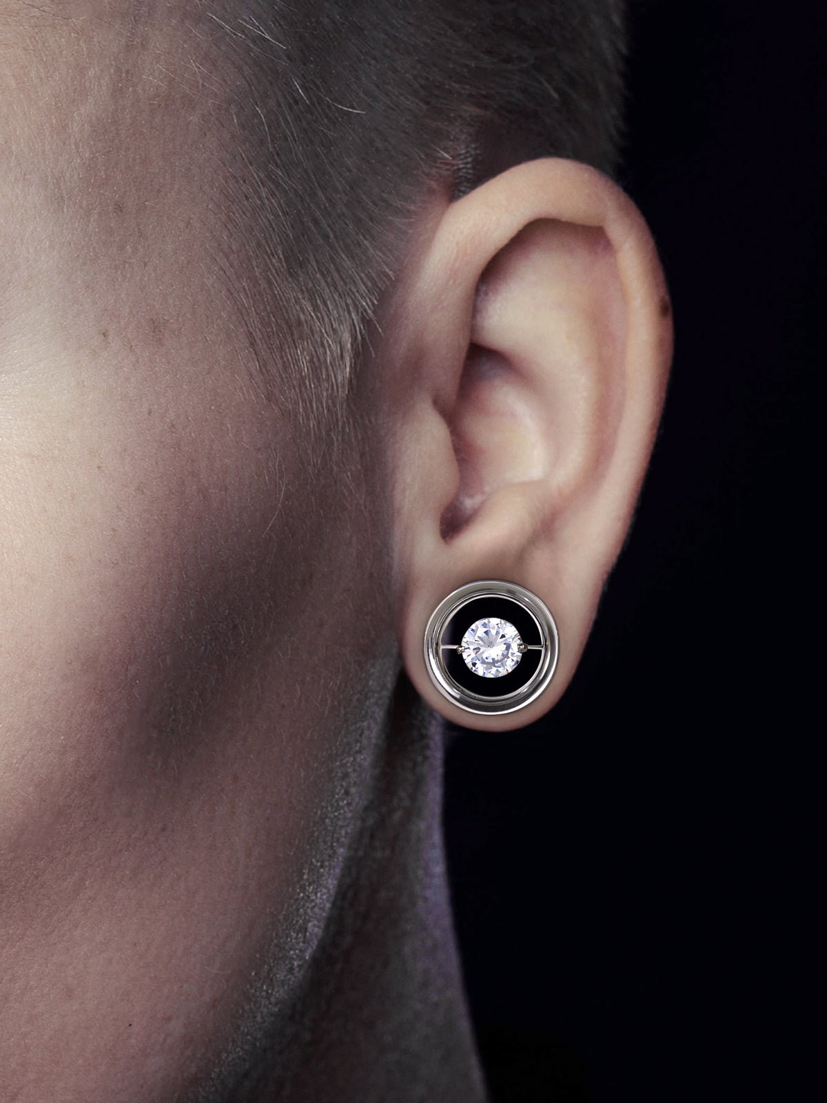 PunkPlugs Diamond Embedded Ear Tunnels