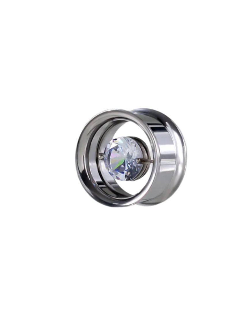 PunkPlugs Diamond Embedded Ear Tunnels