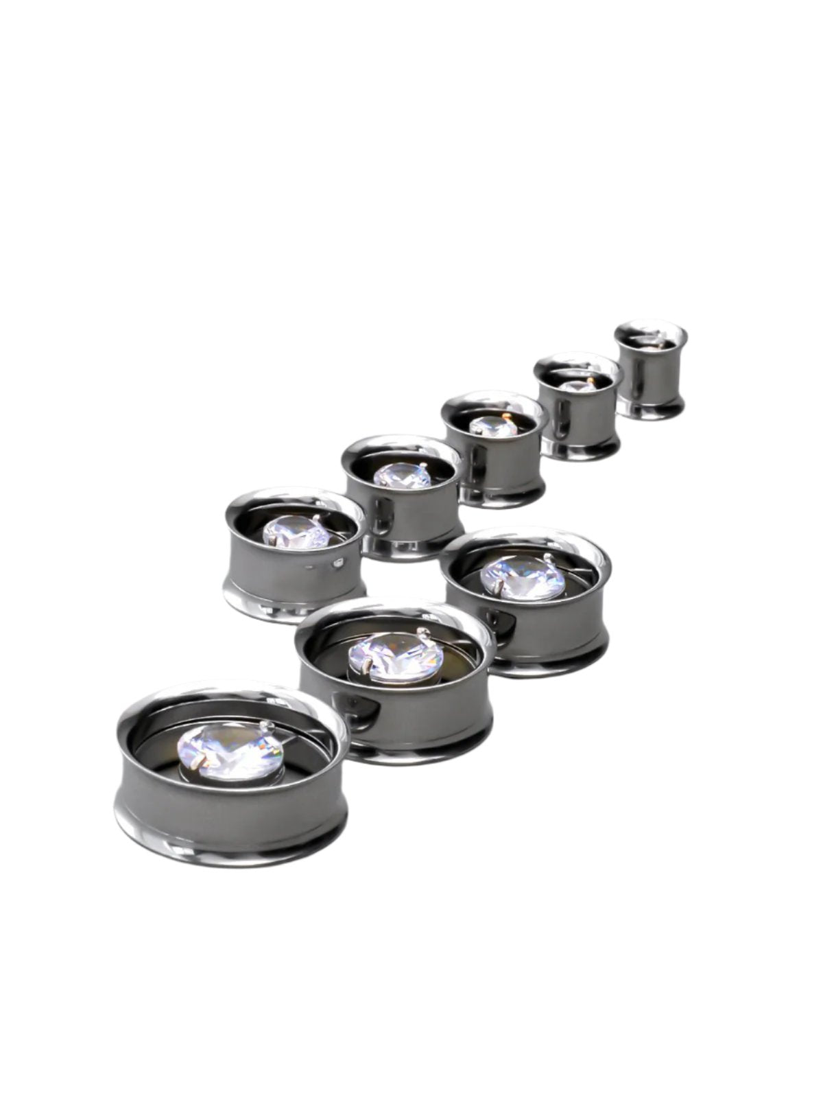 PunkPlugs Diamond Embedded Ear Tunnels