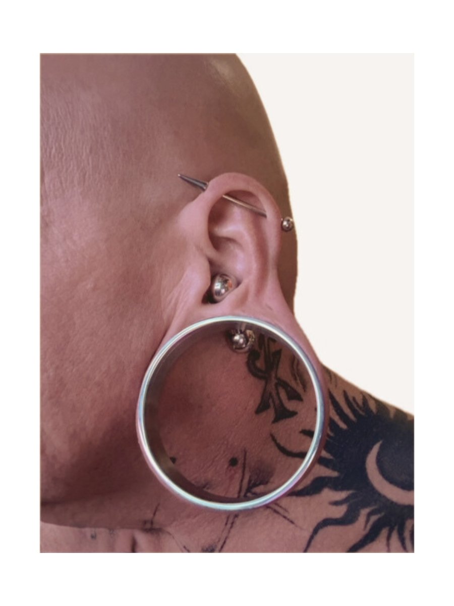 PunkPlugs Double-Flared Threaded Ear Tunnels - 38mm