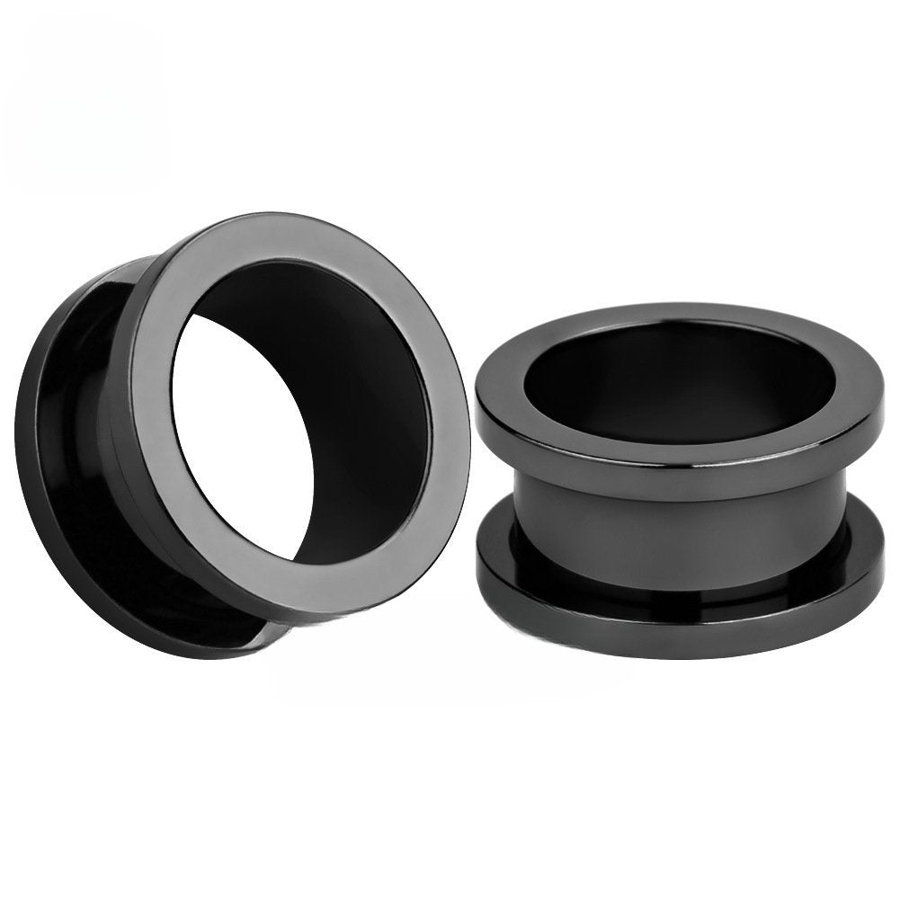 Flat-Flared Threaded Ear Tunnels Petite & Large Size