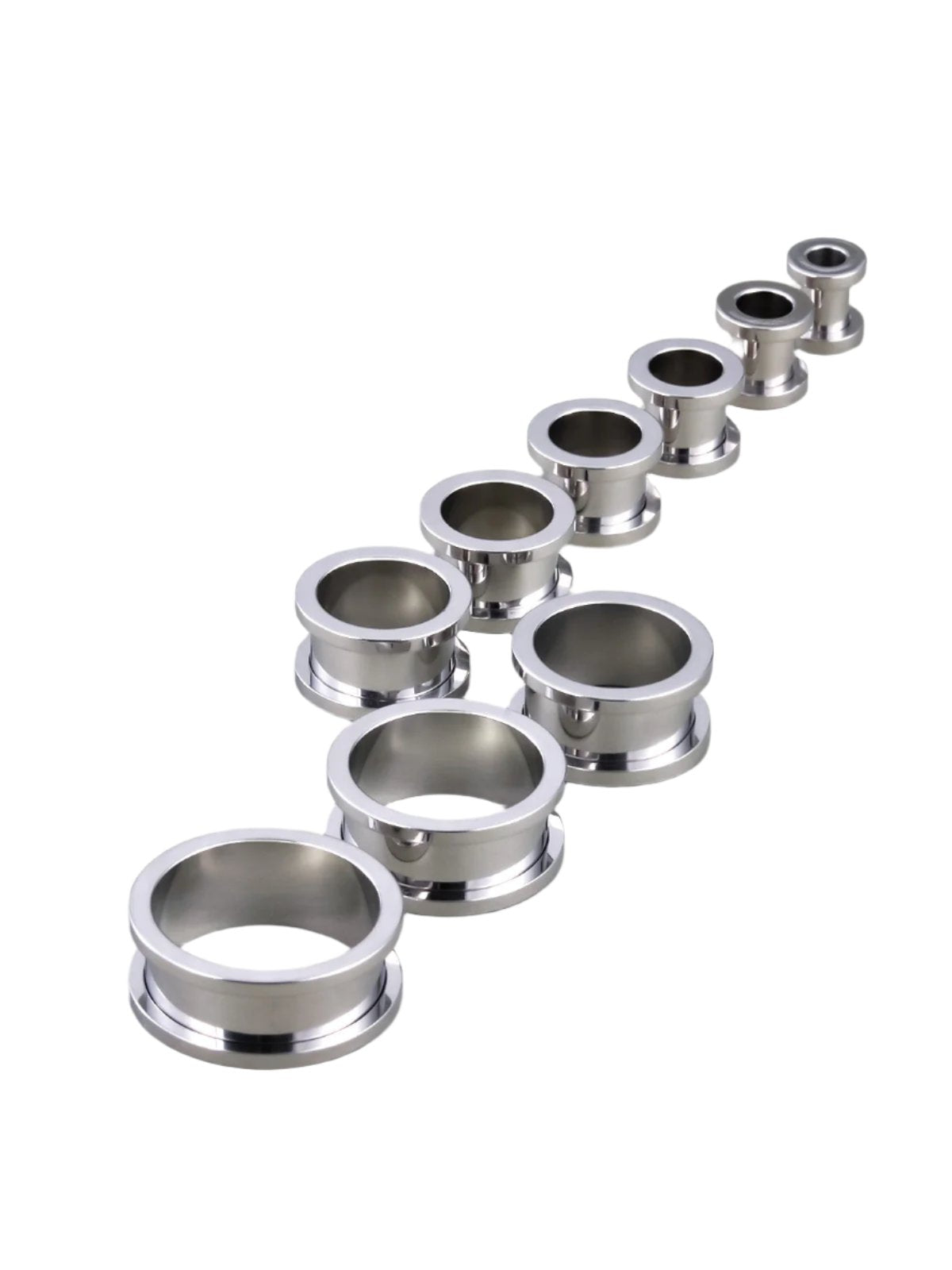 Flat-Flared Threaded Ear Tunnels Petite & Large Size