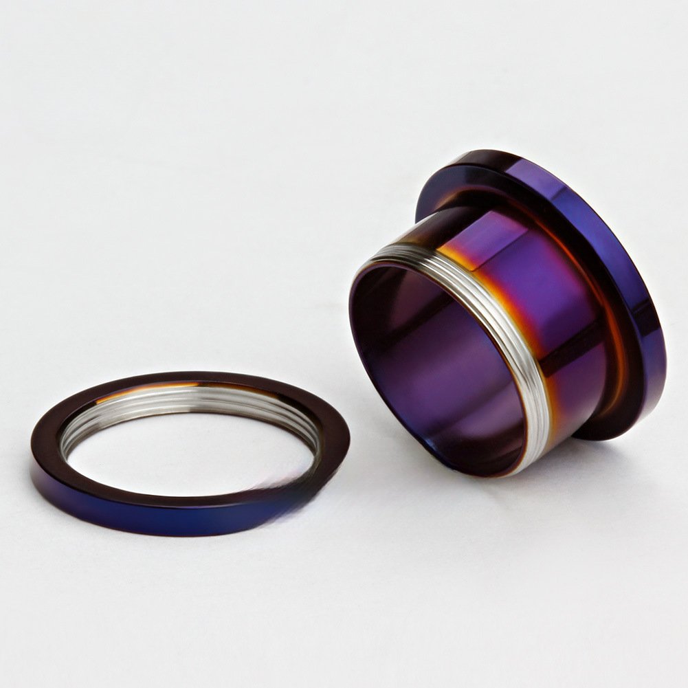 Flat-Flared Threaded Ear Tunnels Petite & Large Size