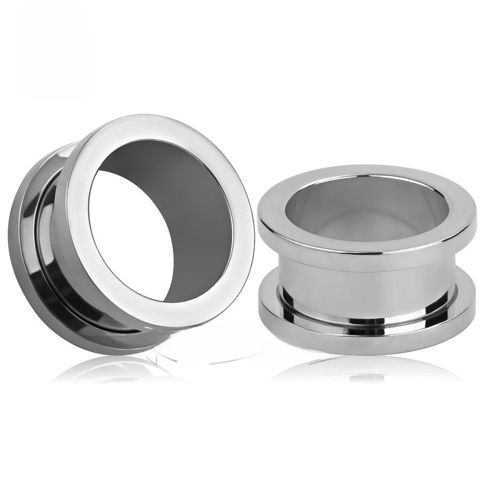 Flat-Flared Threaded Ear Tunnels Petite & Large Size