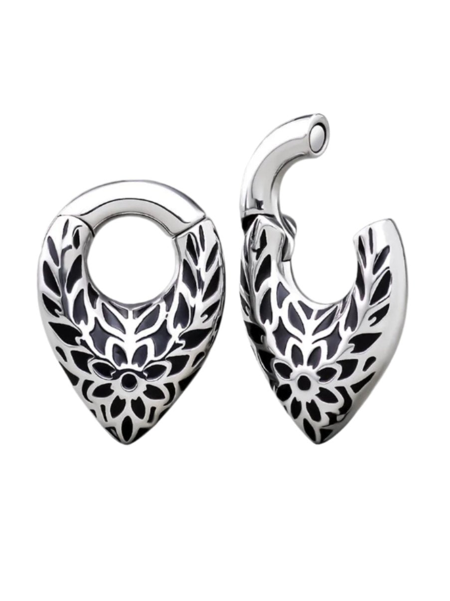 PunkPlugs Floral Blossom Magnet Ear Weights and Hangers