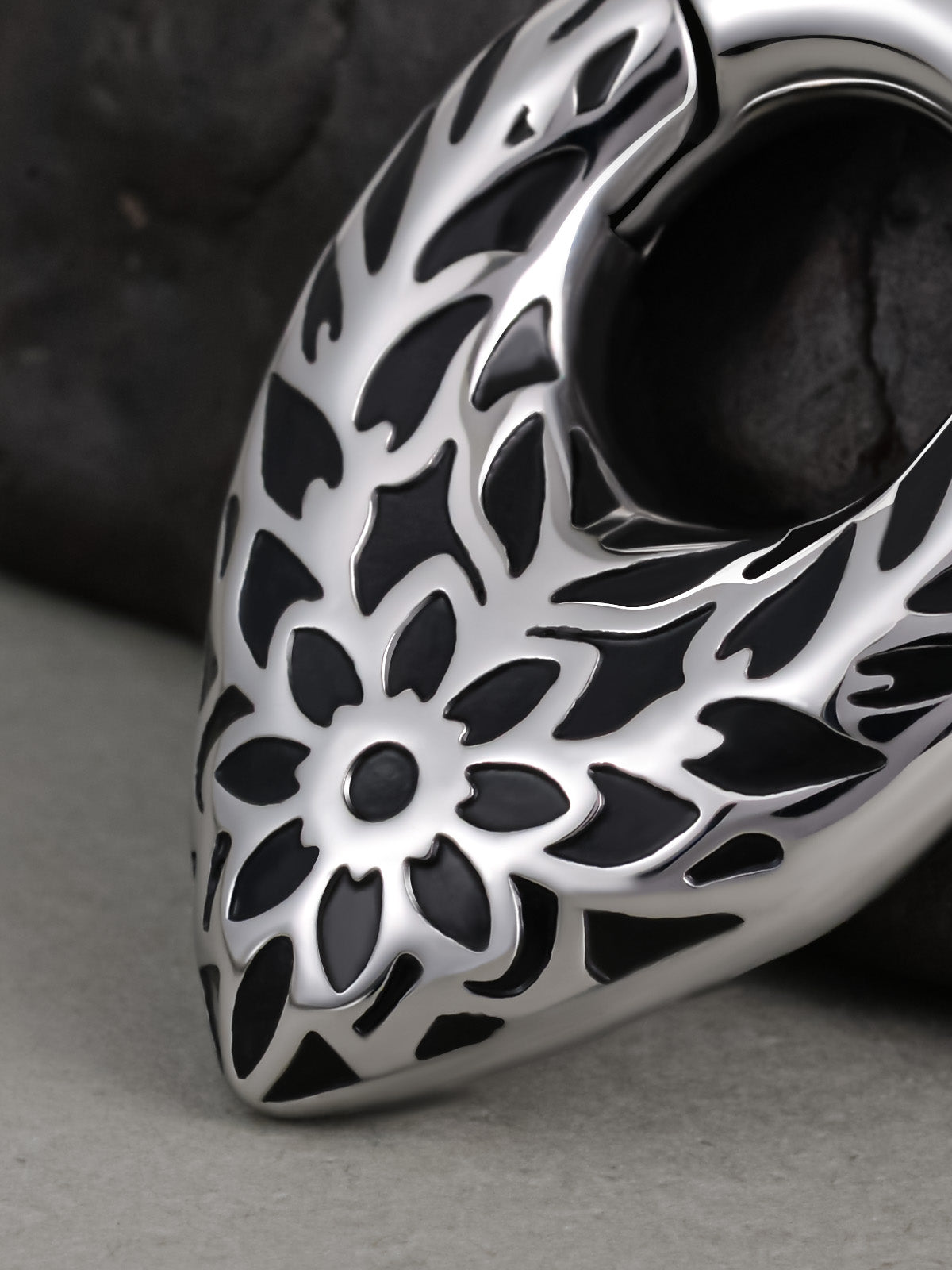 PunkPlugs Floral Blossom Magnet Ear Weights and Hangers