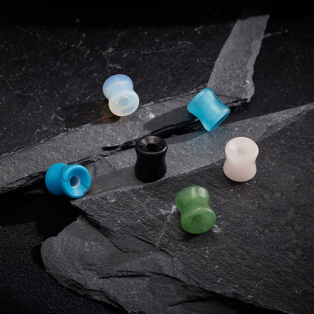 PunkPlugs Natural Stone Ear Tunnels