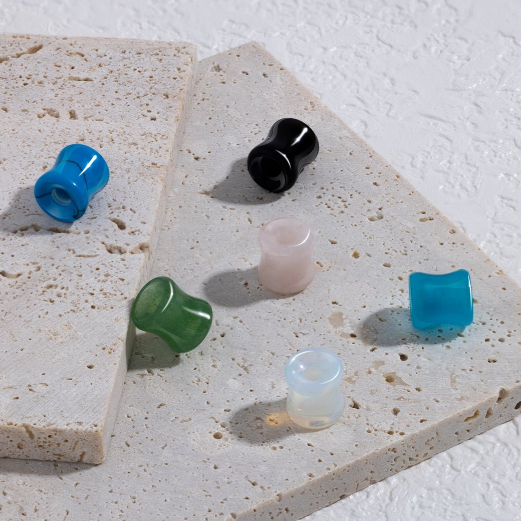 PunkPlugs Natural Stone Ear Tunnels