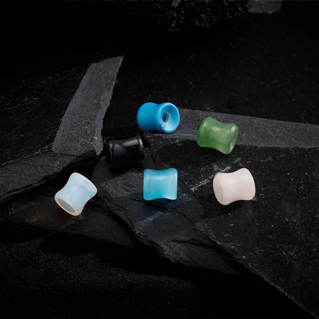 PunkPlugs Natural Stone Ear Tunnels