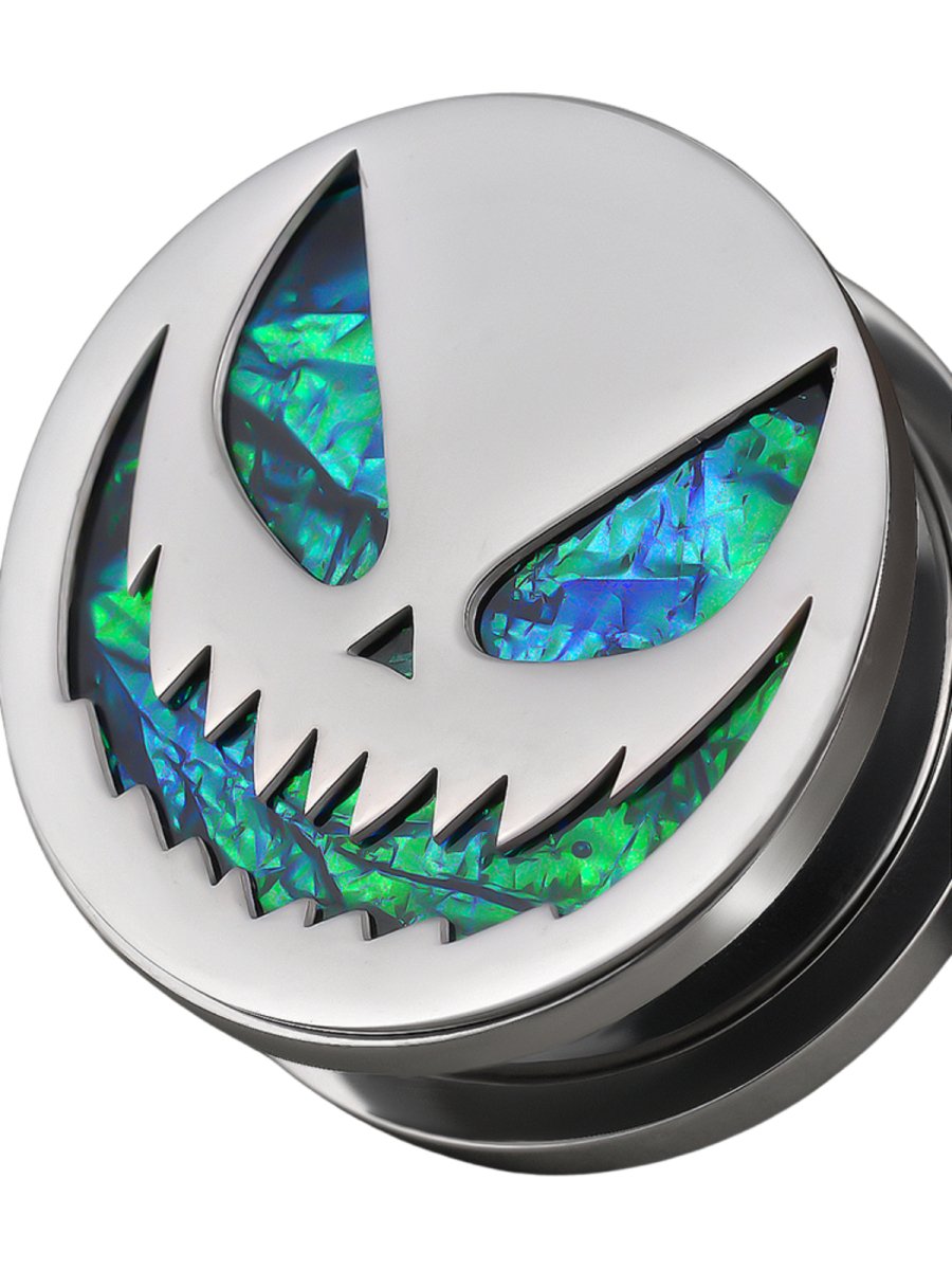 PunkPlugs Halloween Pumpkin Ear Gauges Plugs