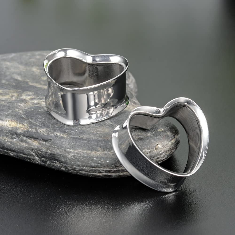 PunkPlugs Heart Shape Ear Tunnels