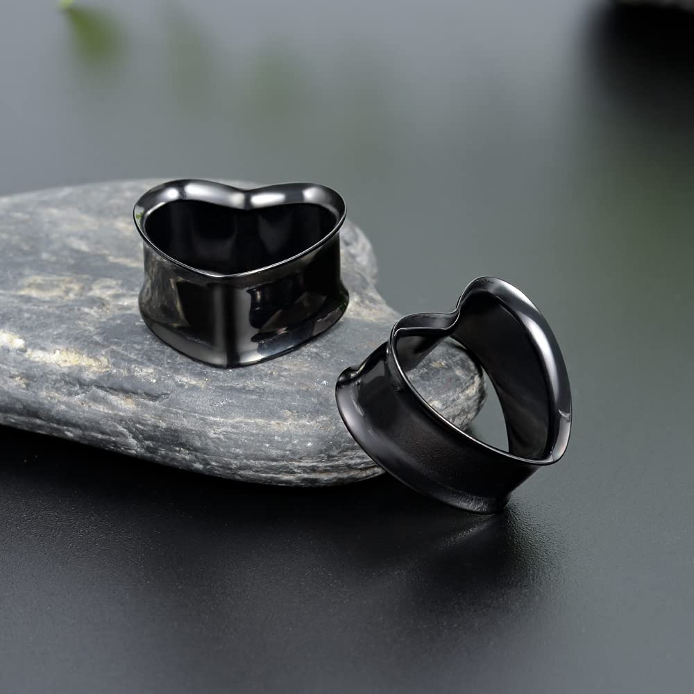 PunkPlugs Heart Shape Ear Tunnels