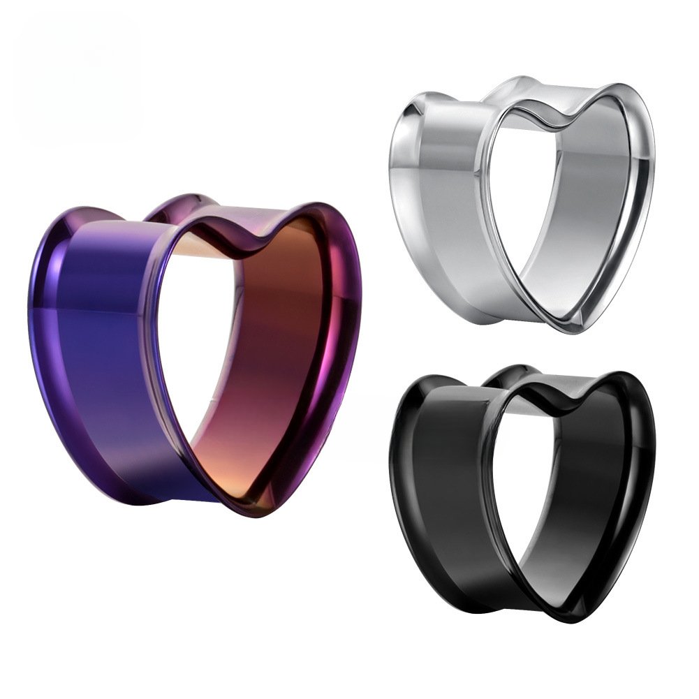 PunkPlugs Heart Shape Ear Tunnels
