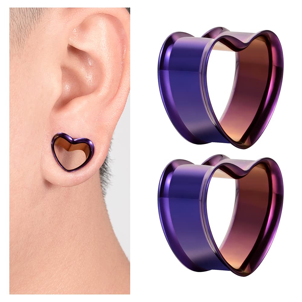 PunkPlugs Heart Shape Ear Tunnels