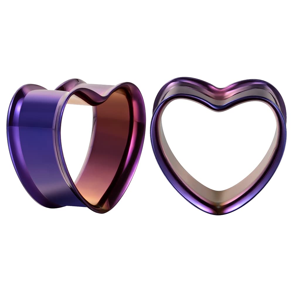PunkPlugs Heart Shape Ear Tunnels