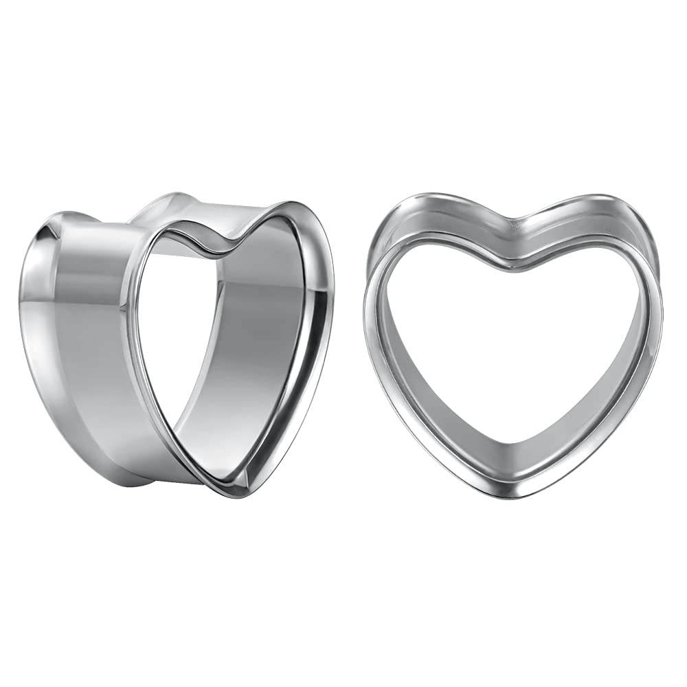PunkPlugs Heart Shape Ear Tunnels