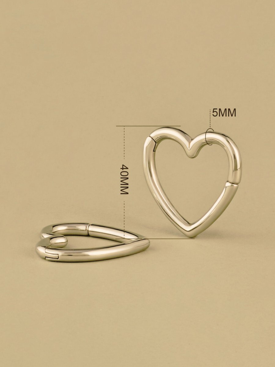 PunkPlugs Heart Shape Magnet Ear Weights