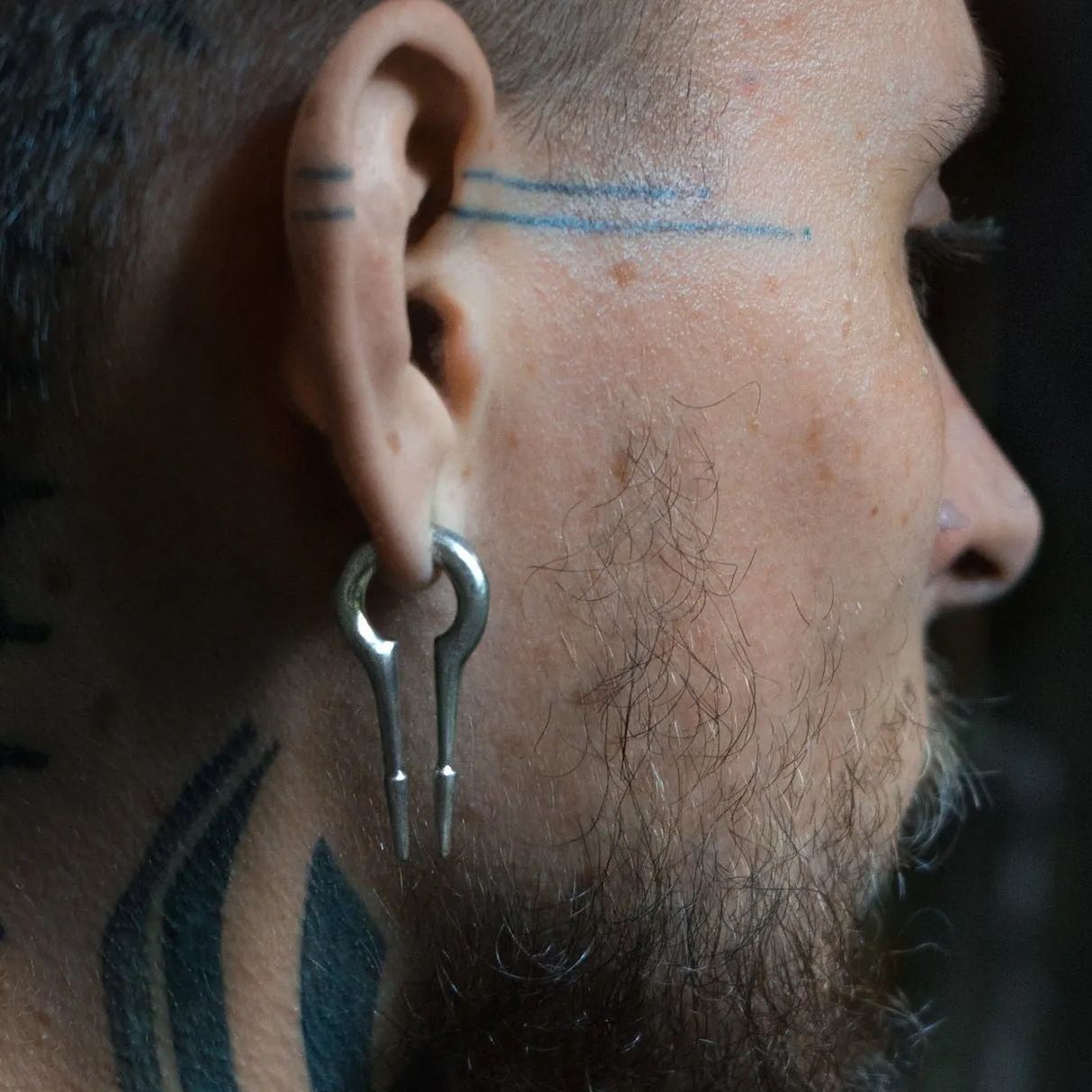 PunkPlugs Keyhole Stainless Ear Hangers