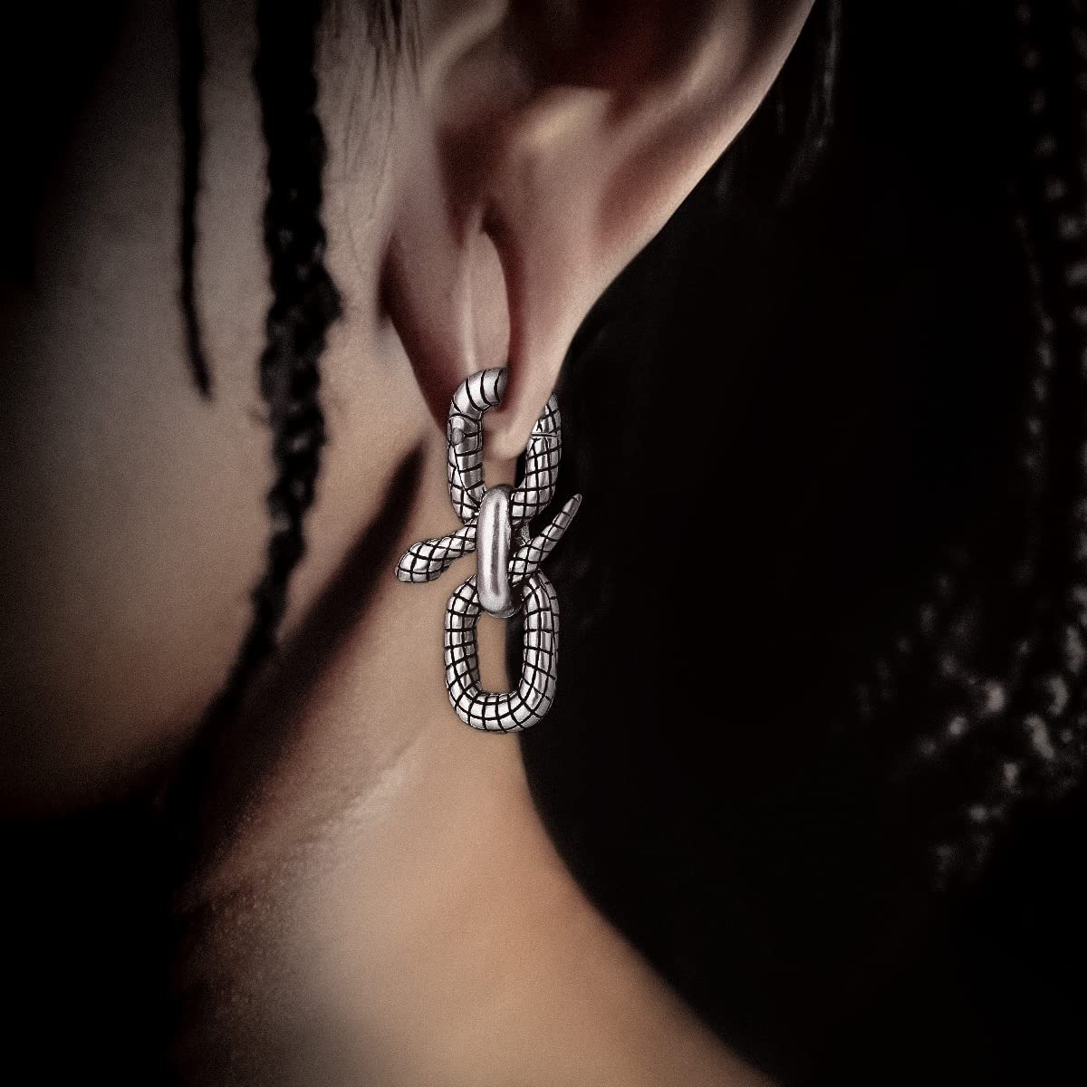 PunkPlugs Magnet Snake Copper Ear Hangers