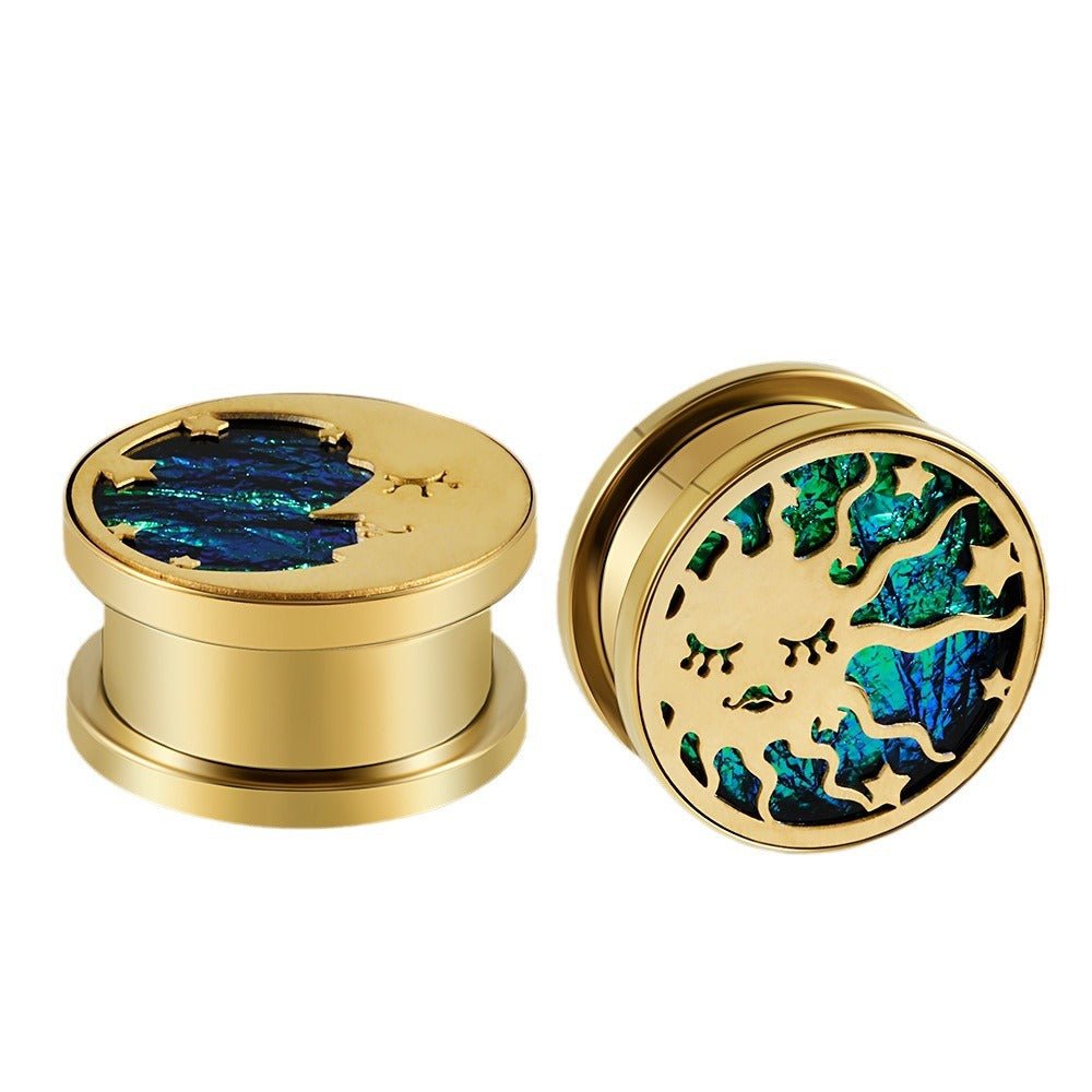 PunkPlugs Moon & Sun Ear Gauges Plugs