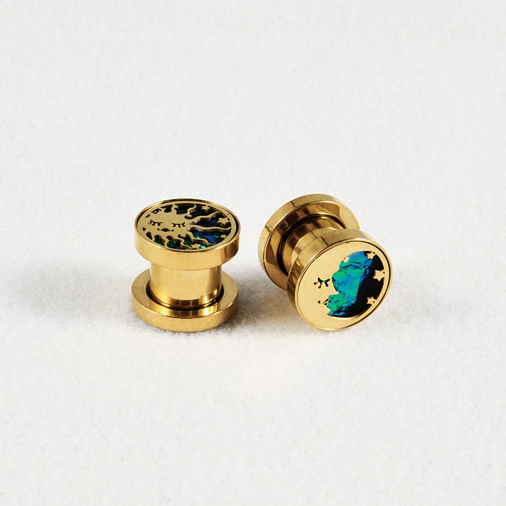 PunkPlugs Moon & Sun Ear Gauges Plugs