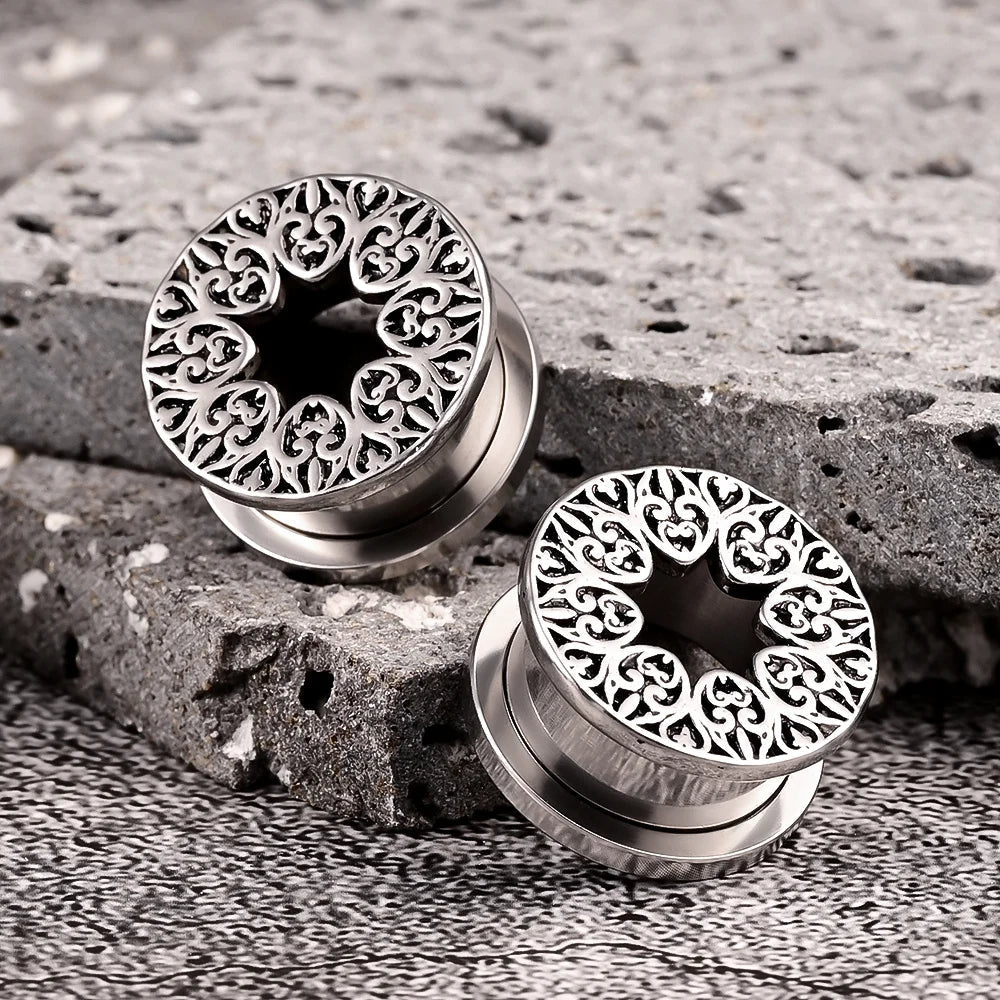 PunkPlugs Pattern del Fiore Ear Tunnels