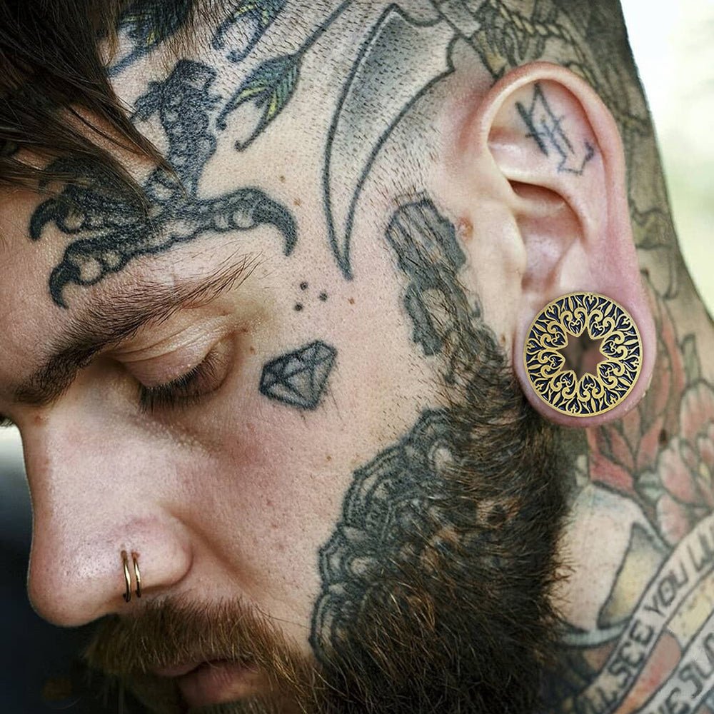 PunkPlugs Pattern del Fiore Ear Tunnels
