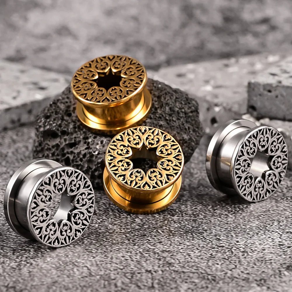PunkPlugs Pattern del Fiore Ear Tunnels